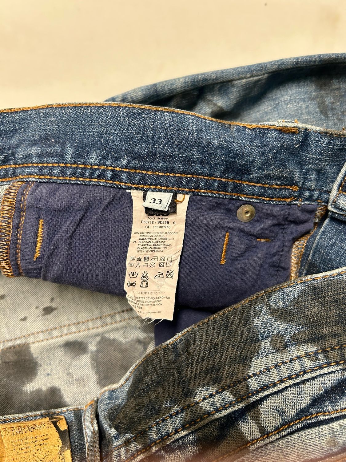 Dolce &amp; Gabbana  2000s Audacious Distressed Denim