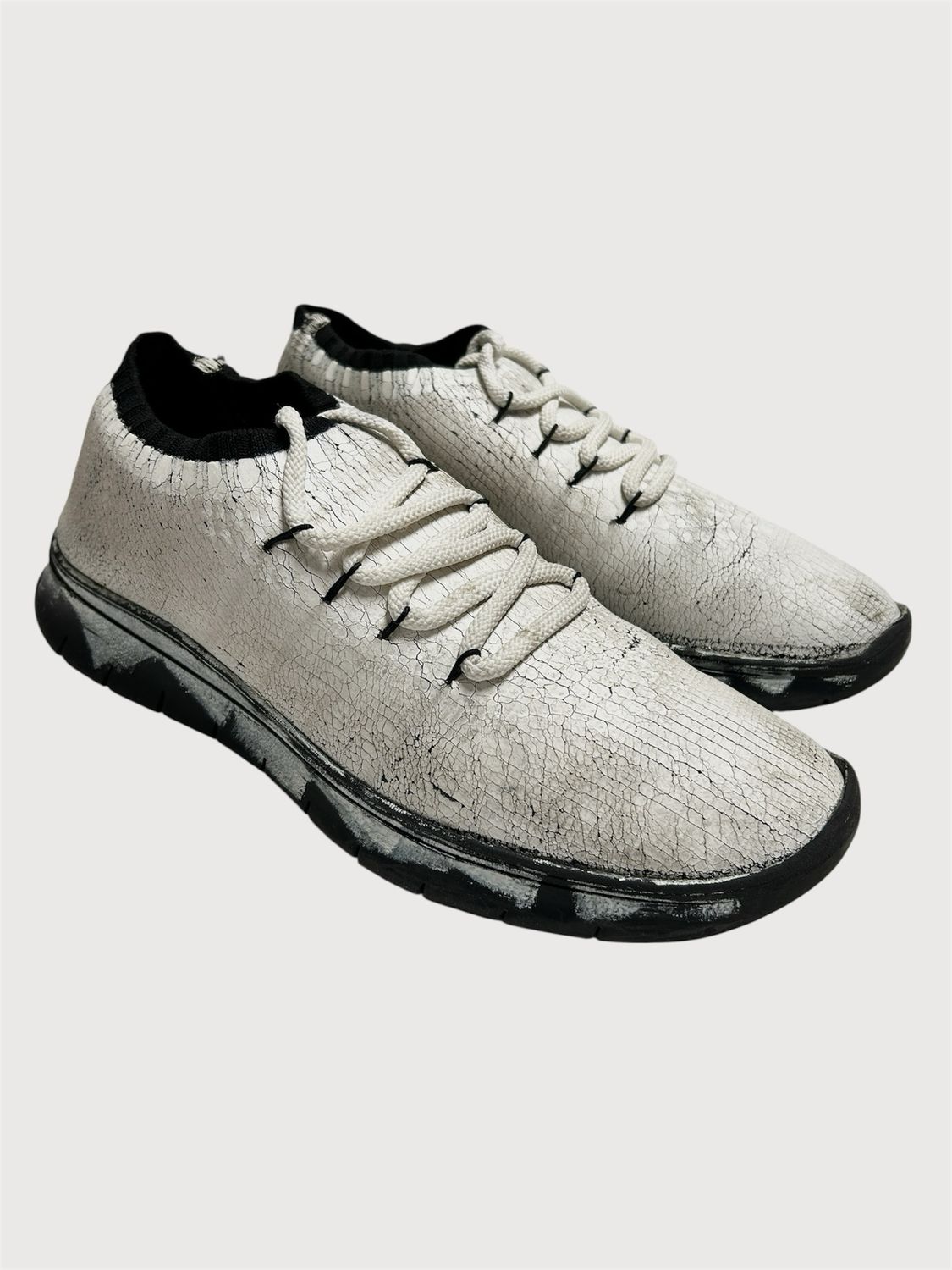 Maison Martin Margiela by John Galliano 2017 Cracked Leather Low Sneaker