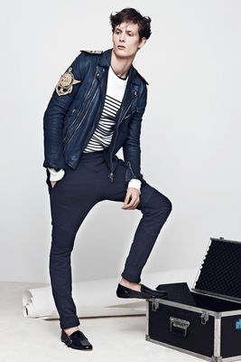 Balmain by Olivier Rousteing  SS2014 Purple Sunfaded Distressed Biker Sweatpants