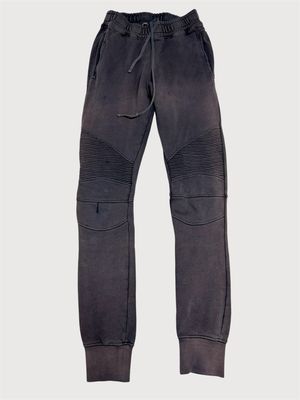 Balmain by Olivier Rousteing  SS2014 Purple Sunfaded Distressed Biker Sweatpants