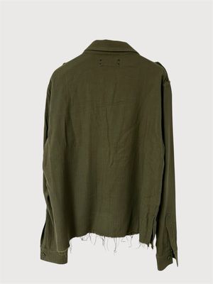 Amiri by Mike Amiri  2017 Military Patch Cropped Shirt