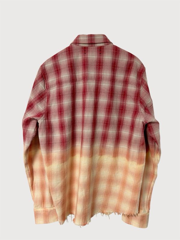 Amiri by Mike Amiri  SS2018 Ombre Plaid Lurex Check Shirt