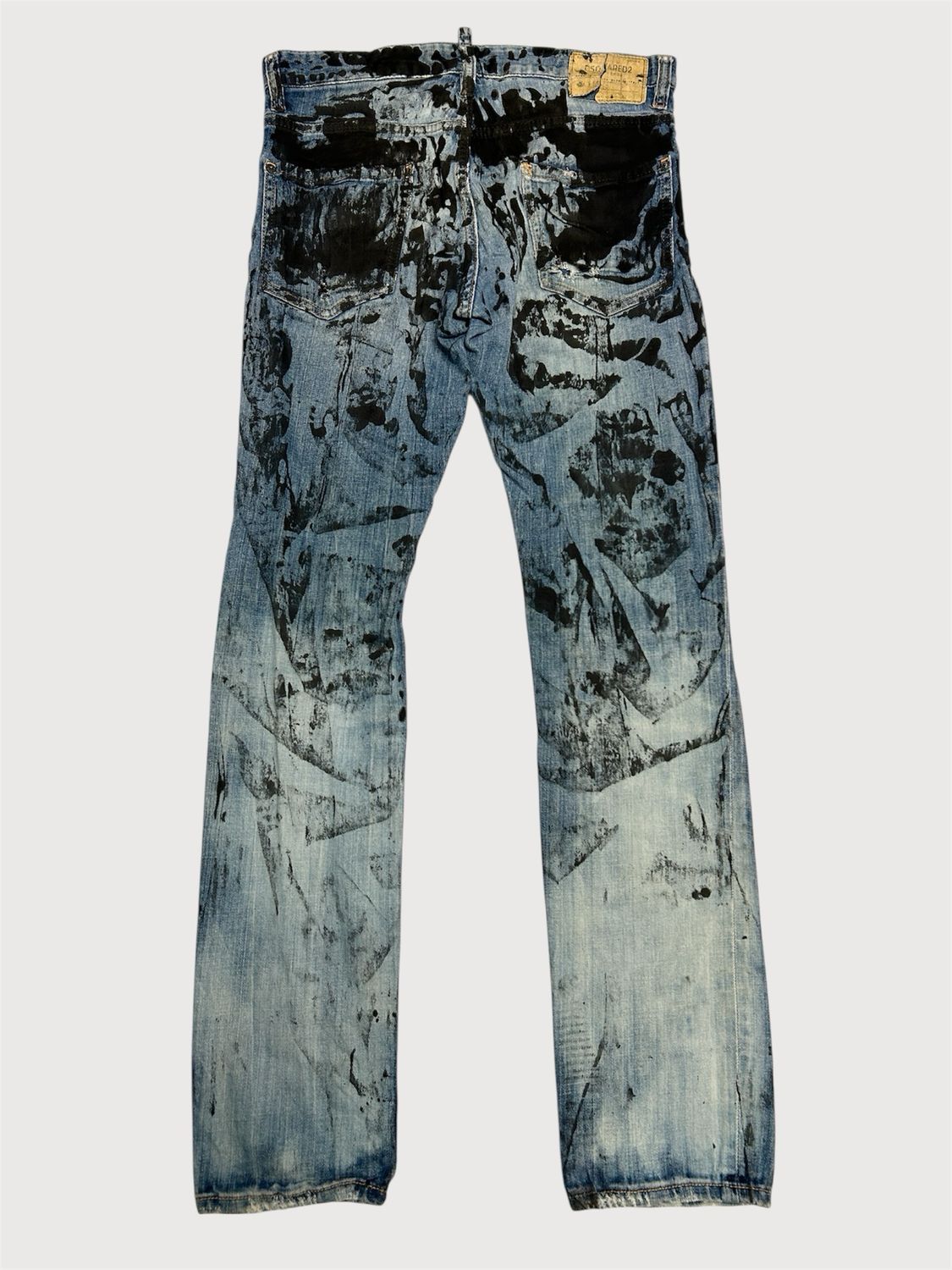 Dsquared2 SS2015 Red Logo Distressed Denim