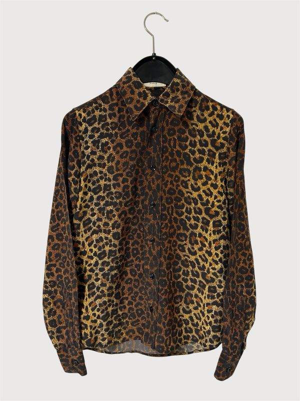Saint Laurent Paris by Hedi Slimane SS2015 1/1 Sample Leopard “Babycat” Shirt 