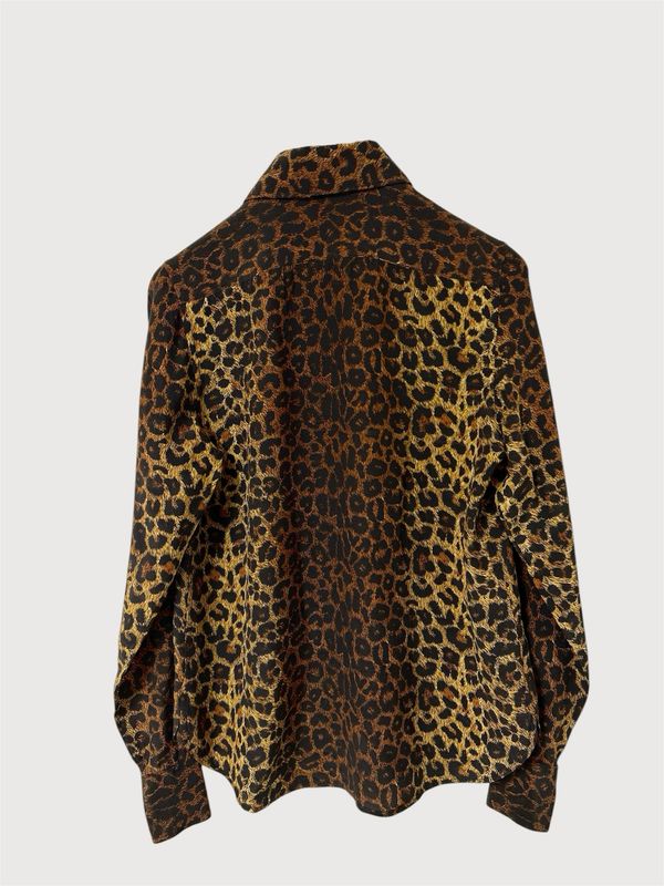 Saint Laurent Paris by Hedi Slimane SS2015 1/1 Sample Leopard “Babycat” Shirt 