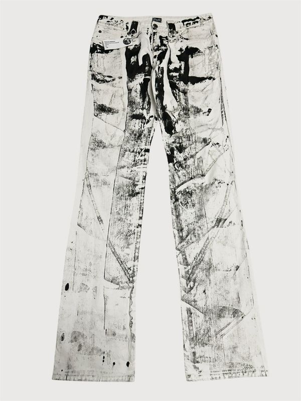 Dolce &amp; Gabbana  2006 White Embroidered Denim