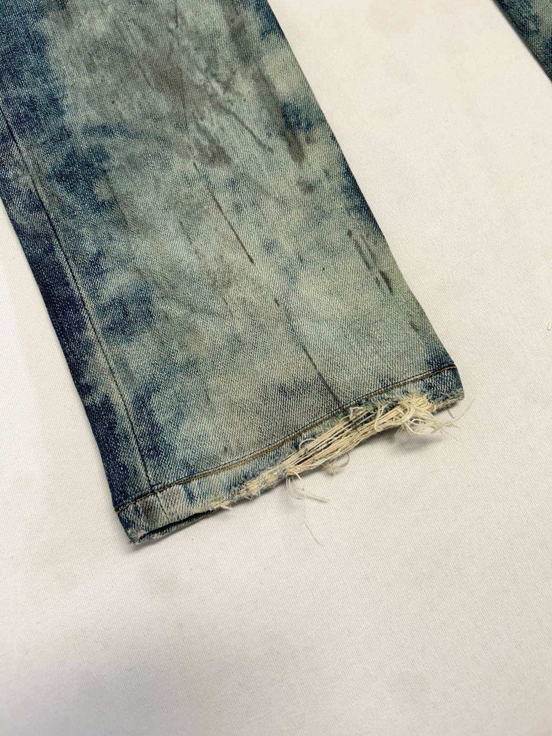 Balmain by Olivier Rousteing FW2015 Distressed Biker Denim