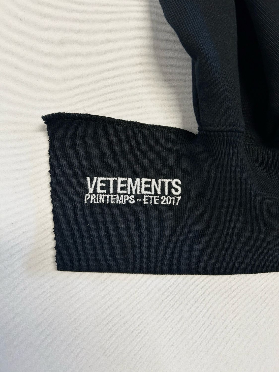 Vetements by Demna Gvasalia SS2017 Work In Progress Deconstructed Crewneck