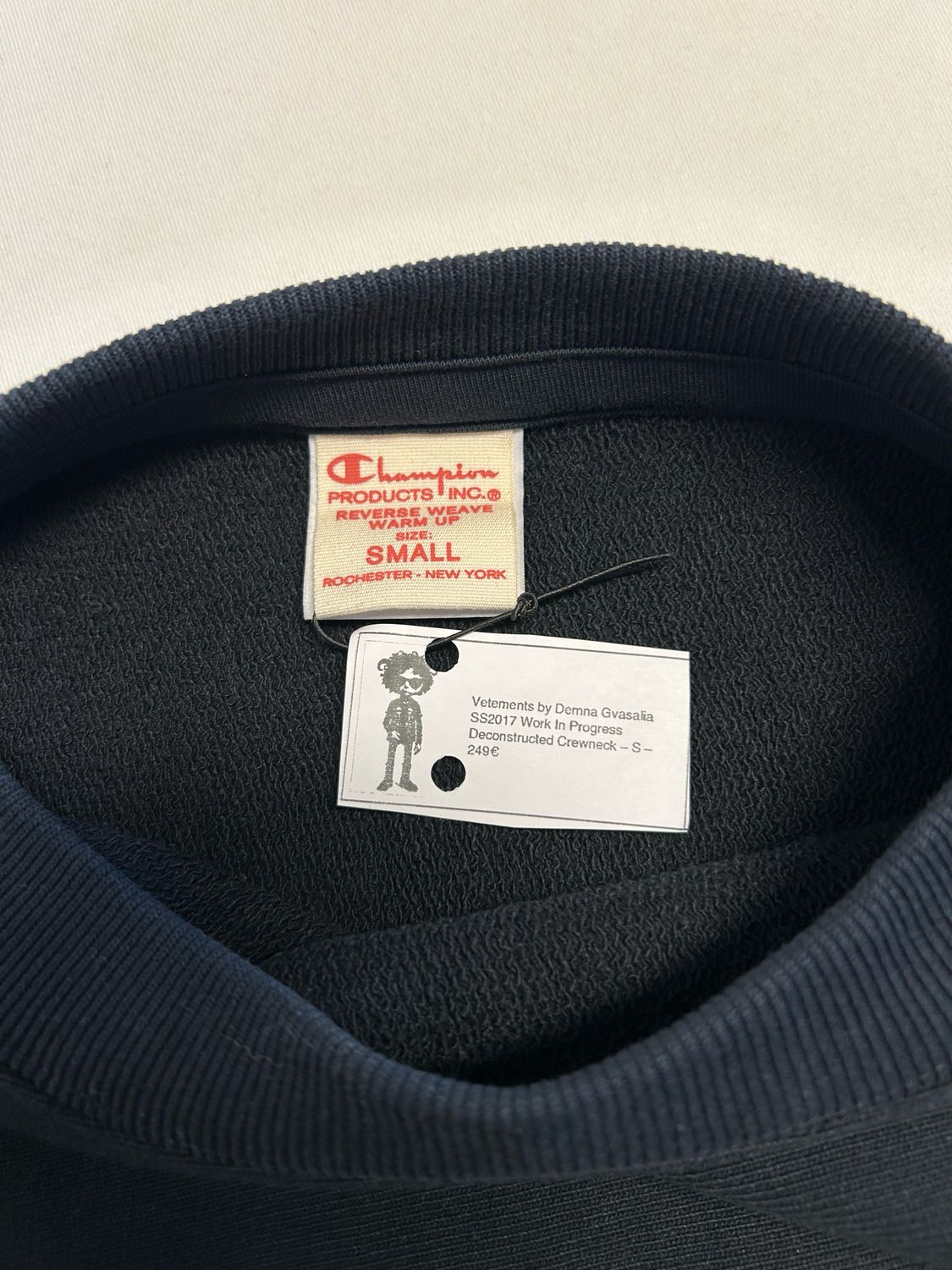 Vetements by Demna Gvasalia SS2017 Work In Progress Deconstructed Crewneck