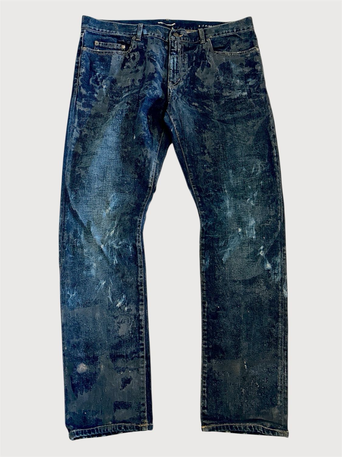 Saint Laurent Paris by Hedi Slimane FW2015 Indigo Distressed Denim