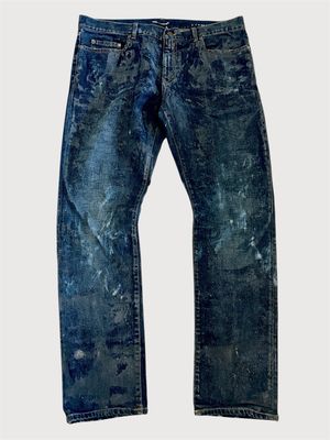 Saint Laurent Paris by Hedi Slimane FW2015 Indigo Distressed Denim