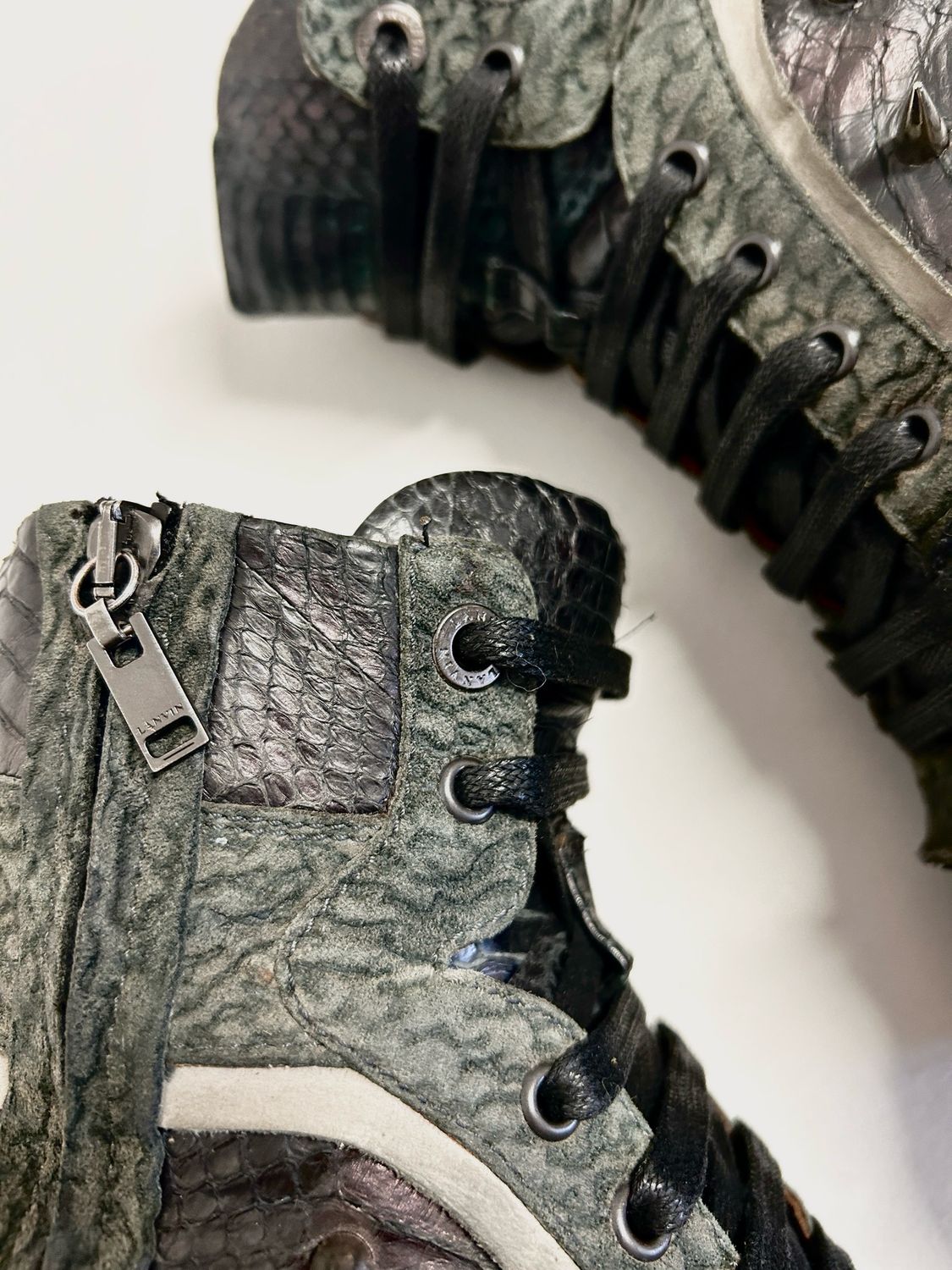 Lanvin by Alber Elbaz  FW2010 Python High-Top Sneakers