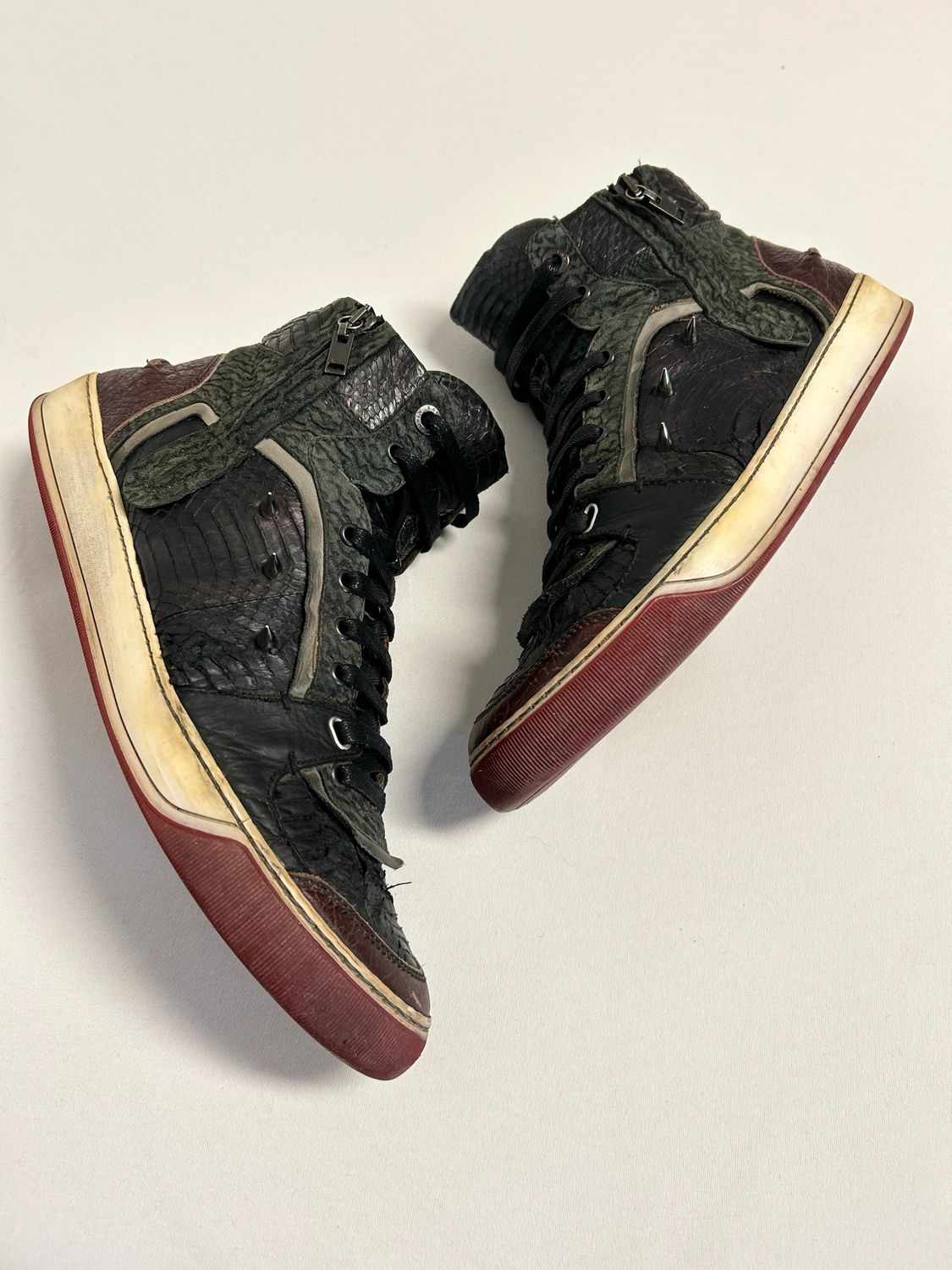 Lanvin by Alber Elbaz  FW2010 Python High-Top Sneakers
