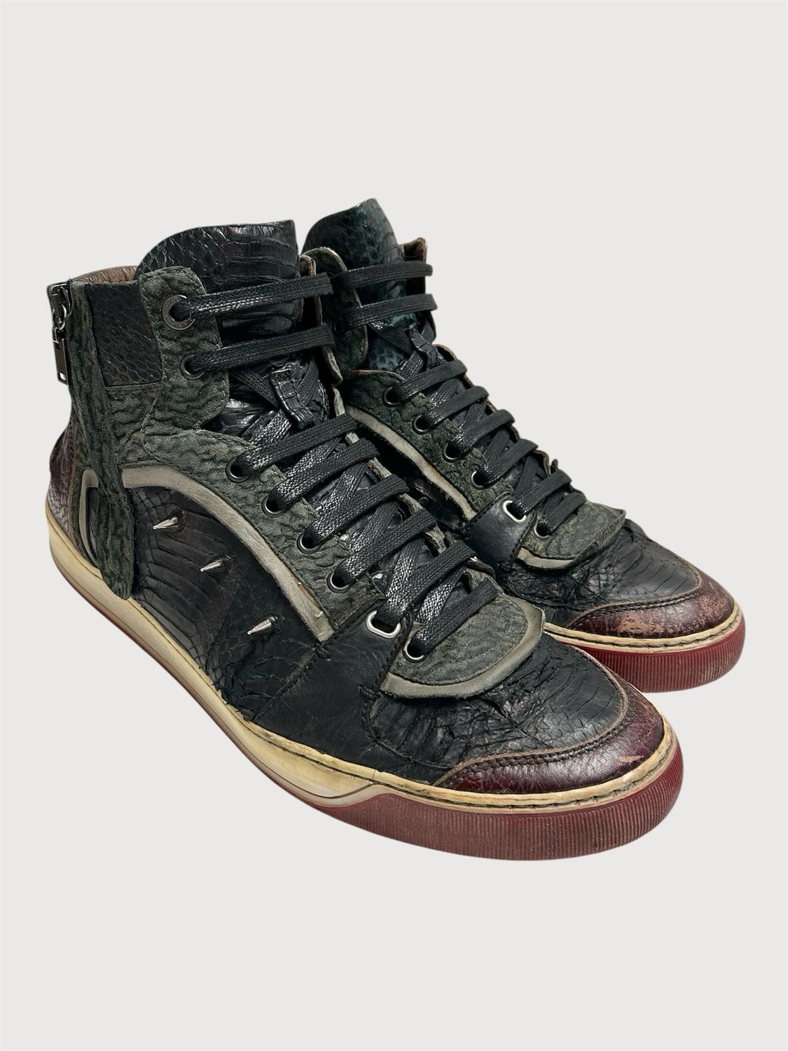 Lanvin by Alber Elbaz  FW2010 Python High-Top Sneakers