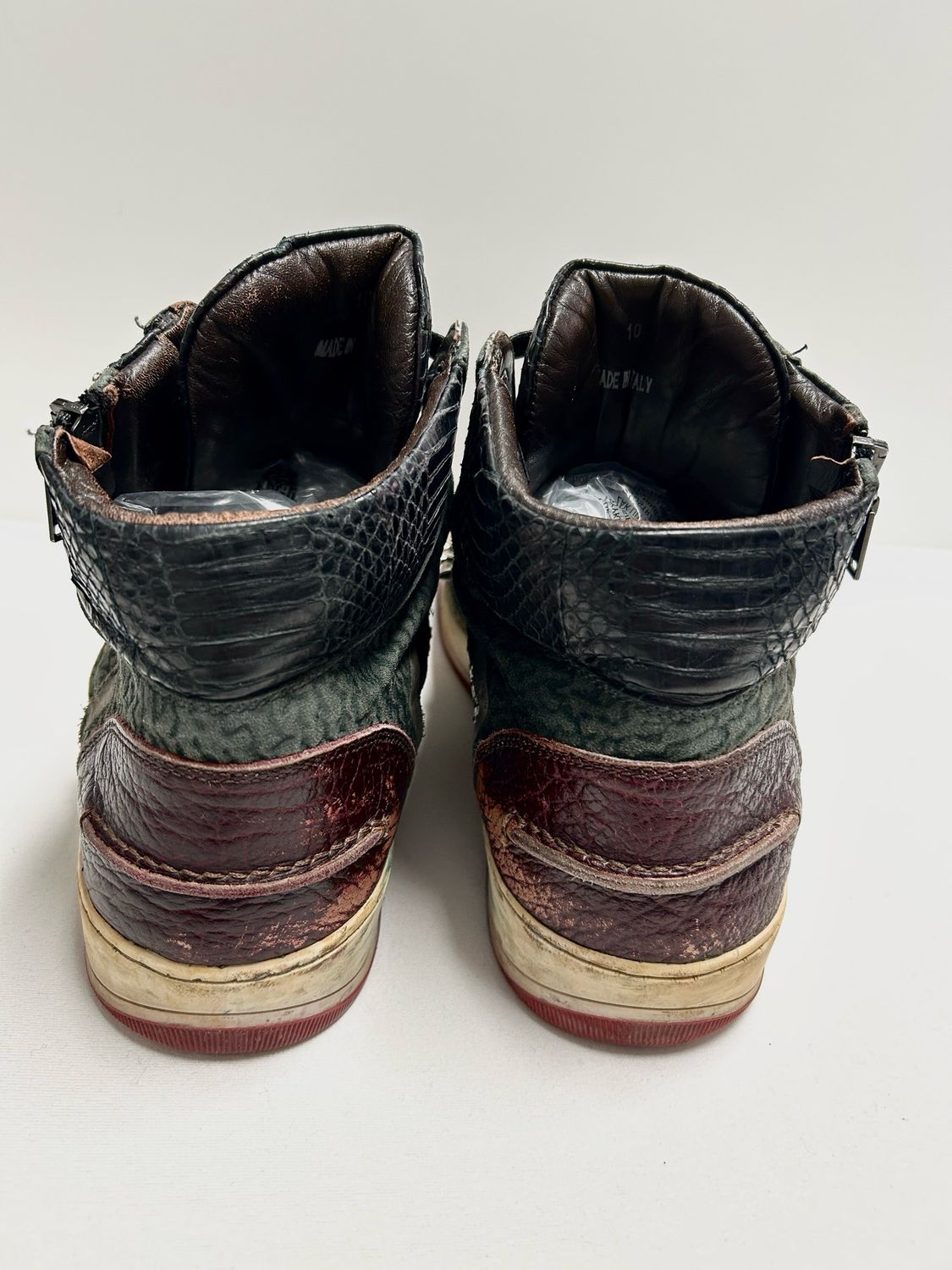 Lanvin by Alber Elbaz  FW2010 Python High-Top Sneakers