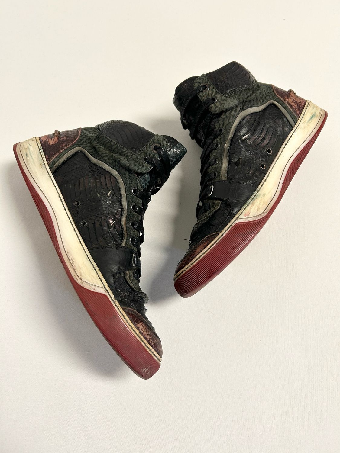 Lanvin by Alber Elbaz  FW2010 Python High-Top Sneakers