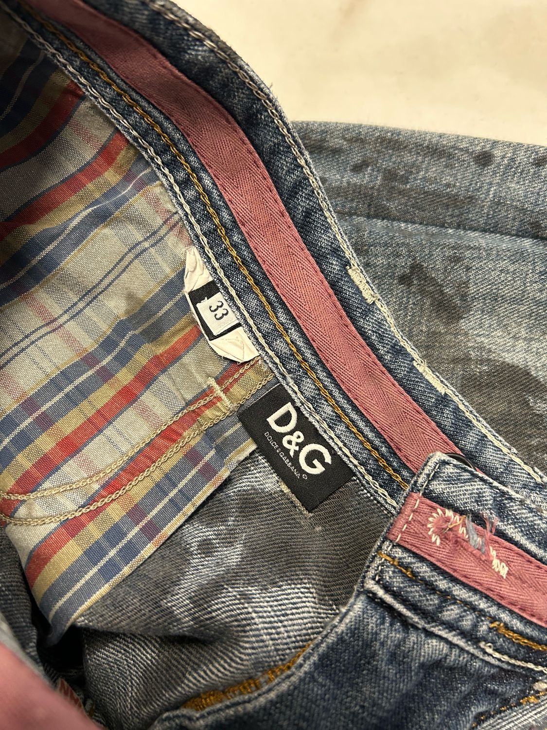 Dolce &amp; Gabbana  2000s Asymmetrical Zip Power Denim