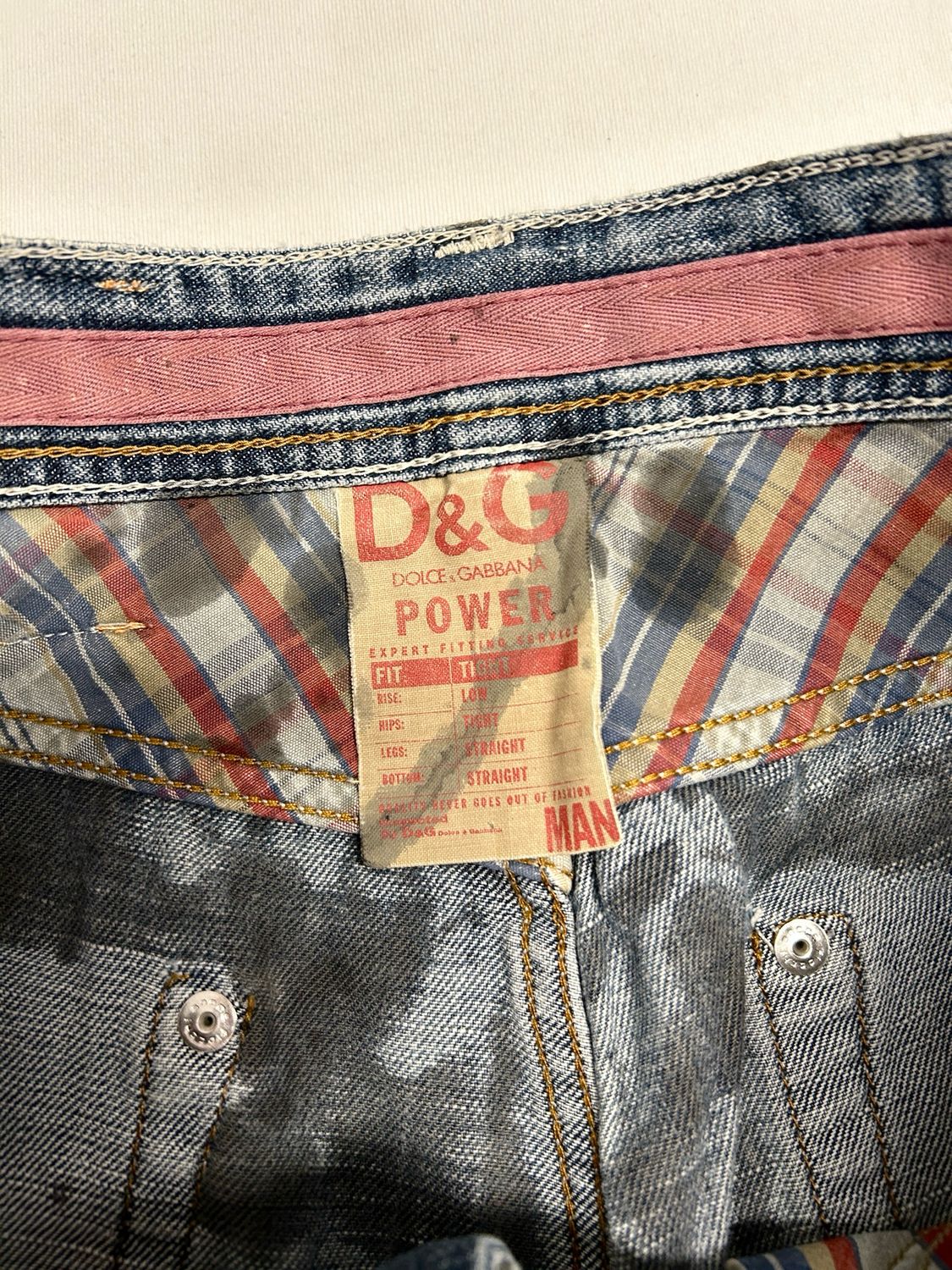 Dolce &amp; Gabbana  2000s Asymmetrical Zip Power Denim