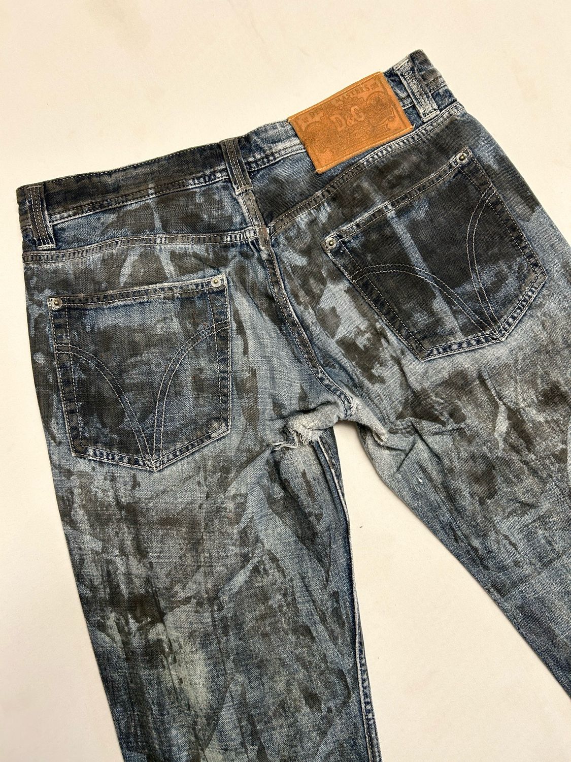 Dolce &amp; Gabbana  2000s Asymmetrical Zip Power Denim