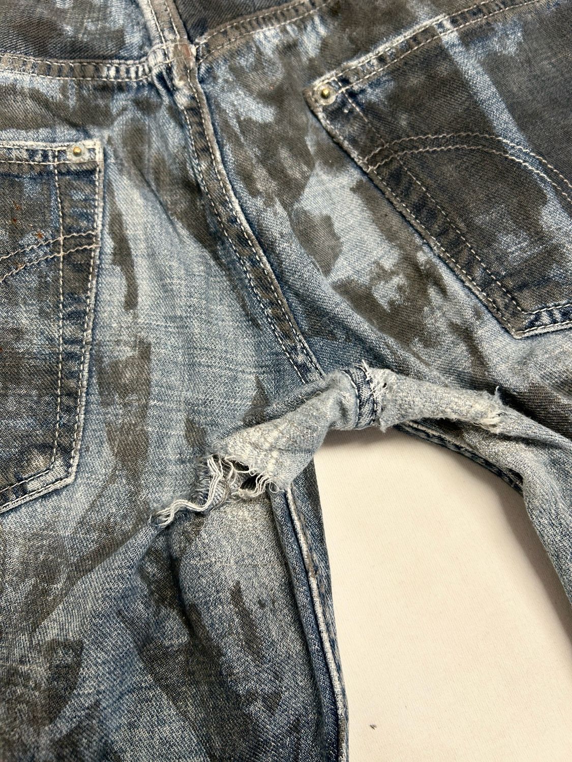 Dolce &amp; Gabbana  2000s Asymmetrical Zip Power Denim