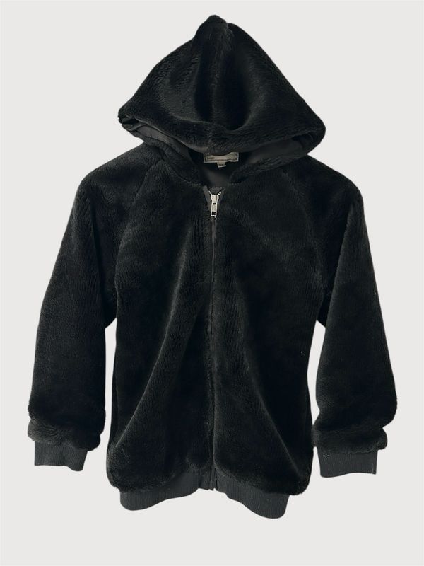 Jean Paul Gaultier 90s Faux Fur Zip Hooded Jacket