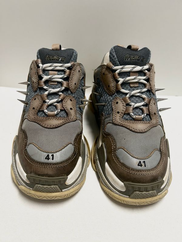 Balenciaga by Demna Gvasalia  2018 Triple S Spiked Sneakers
