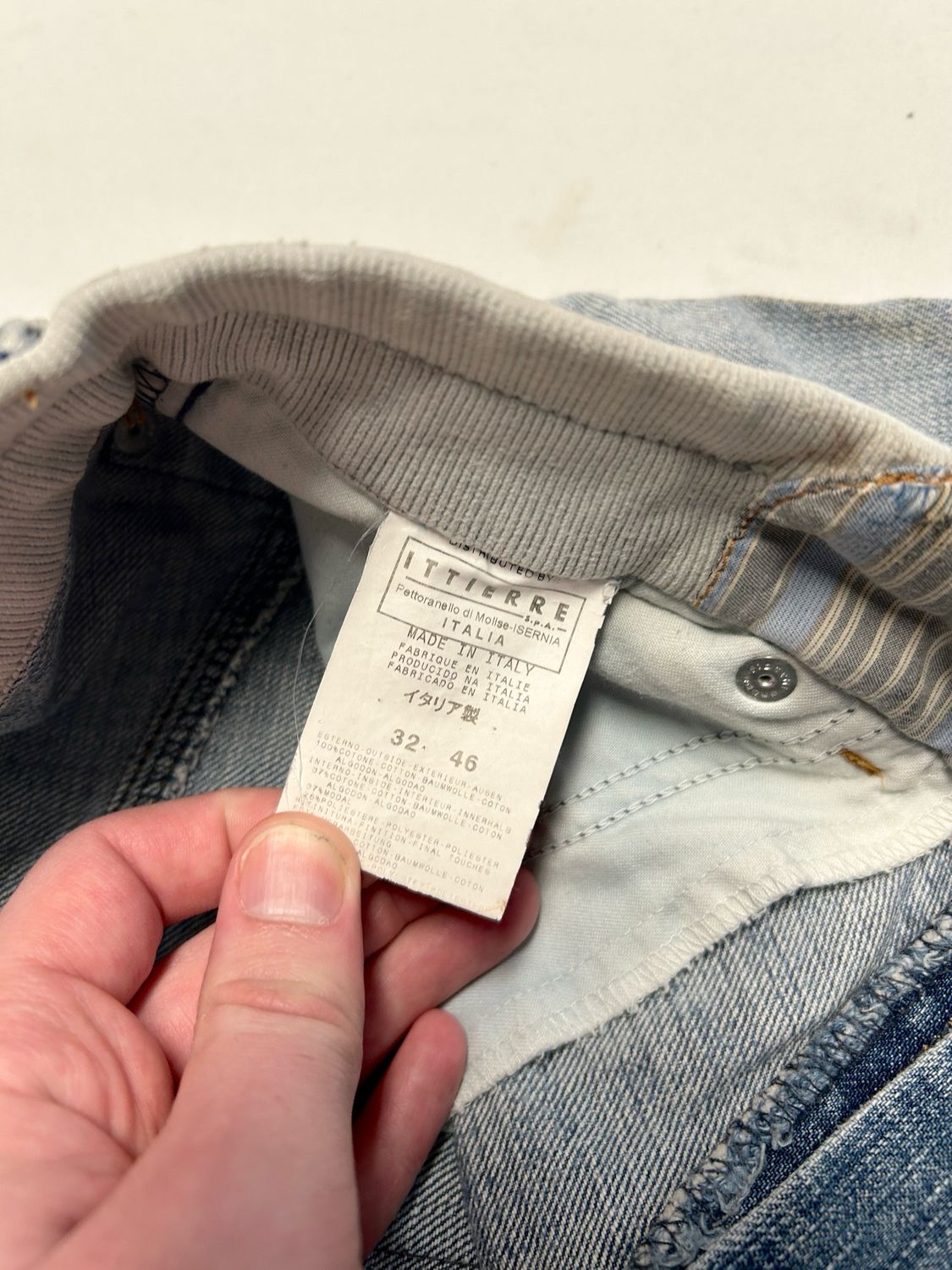 Dolce &amp; Gabbana 2000s Distressed Grid Print Denim 