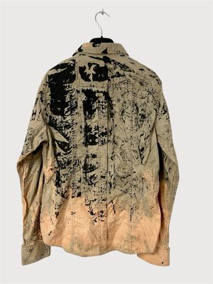 Dolce &amp; Gabbana  ~2007 Military Multi Pocket Paint Splatter Star Stud Shirt