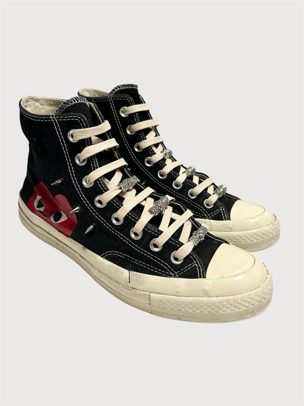 Comme des Garçons PLAY x Converse 2010s Spiked High Top Sneakers