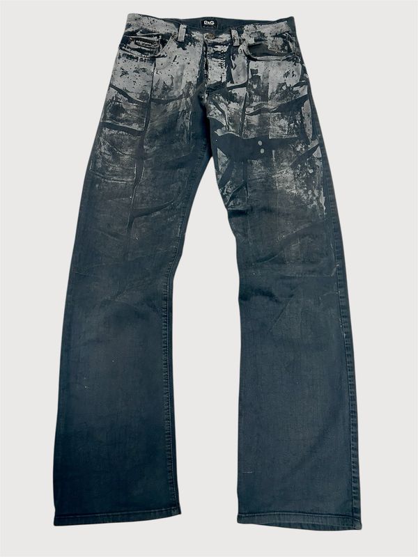 Dolce &amp; Gabbana  2000s Painted Denim Jeans