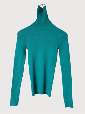 Balenciaga by Demna Gvasalia FW2018 Ribbed Logo Turtleneck Knit