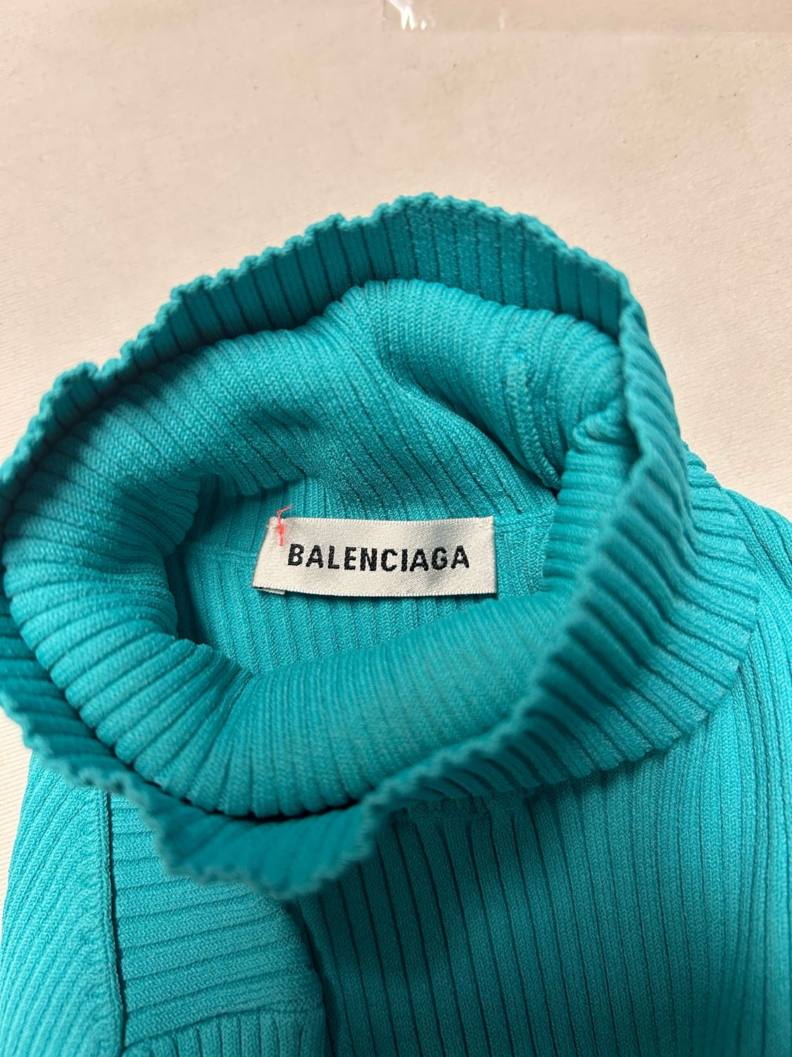 Balenciaga by Demna Gvasalia FW2018 Ribbed Logo Turtleneck Knit