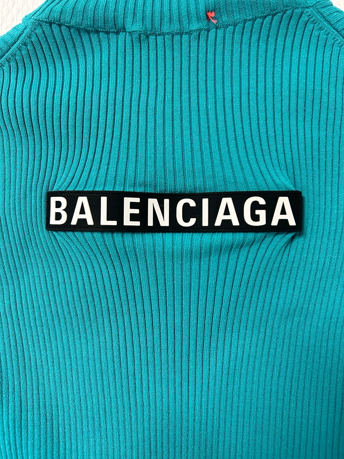 Balenciaga by Demna Gvasalia FW2018 Ribbed Logo Turtleneck Knit