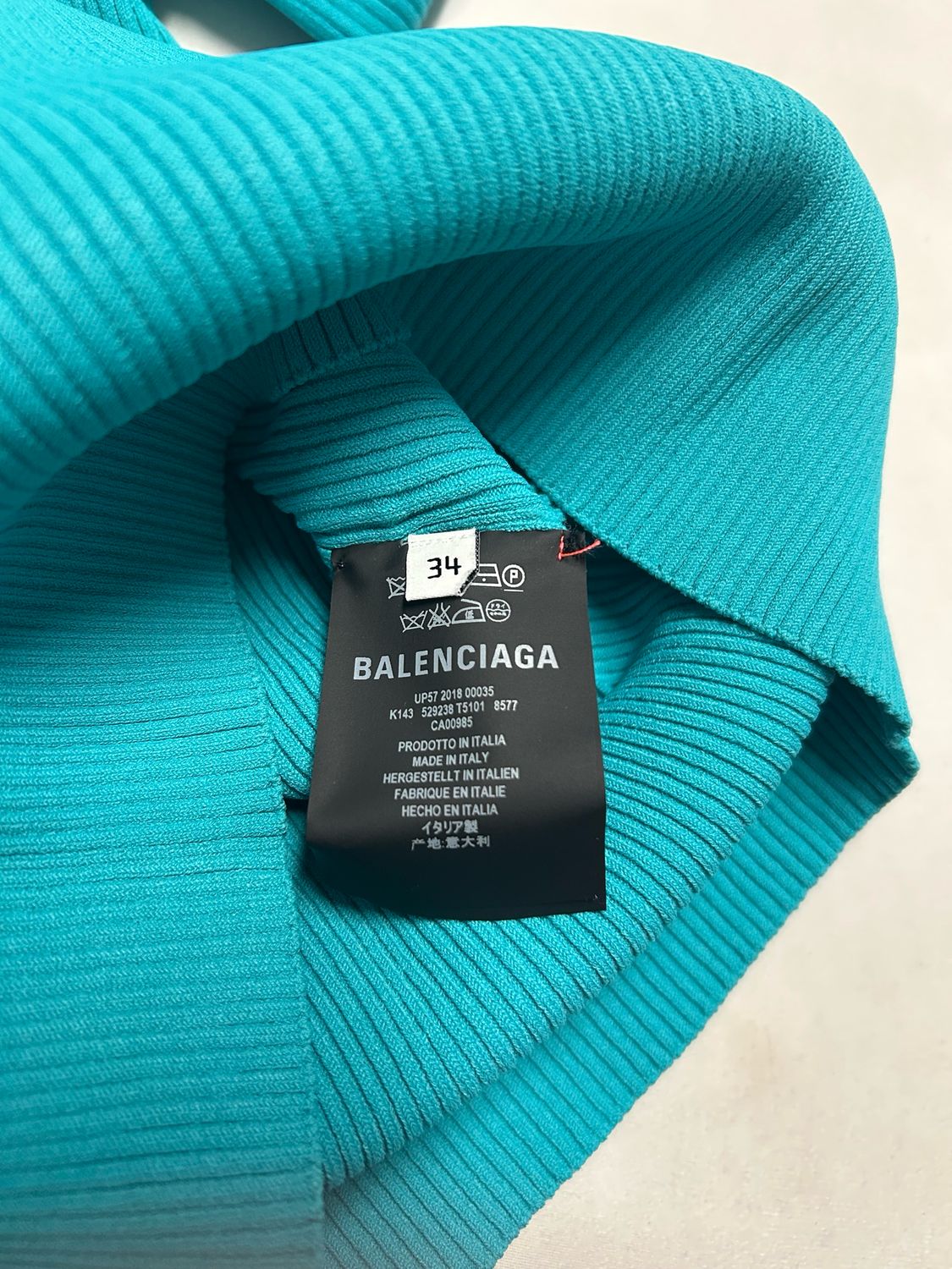 Balenciaga by Demna Gvasalia FW2018 Ribbed Logo Turtleneck Knit