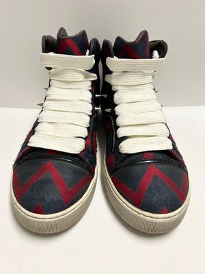 Lanvin by Alber Elbaz SS2012 Zig-Zag Spiked High Top Sneakers