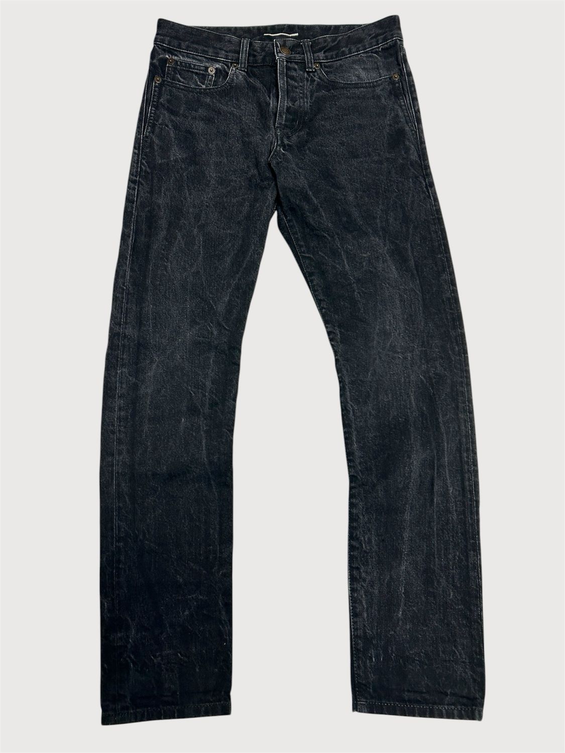 Saint Laurent by Anthony Vaccarello SS2020 1/1 Sample D20D Narrow Black Denim