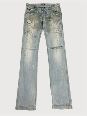 Dolce &amp; Gabbana 2000s Audacious Waxed Denim Jeans 