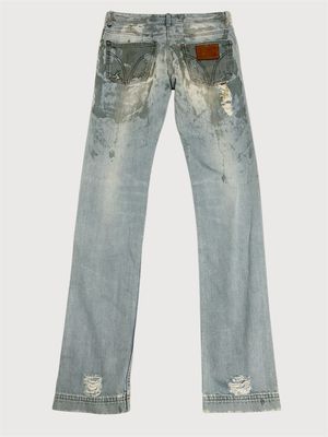 Dolce &amp; Gabbana 2000s Audacious Waxed Denim Jeans 