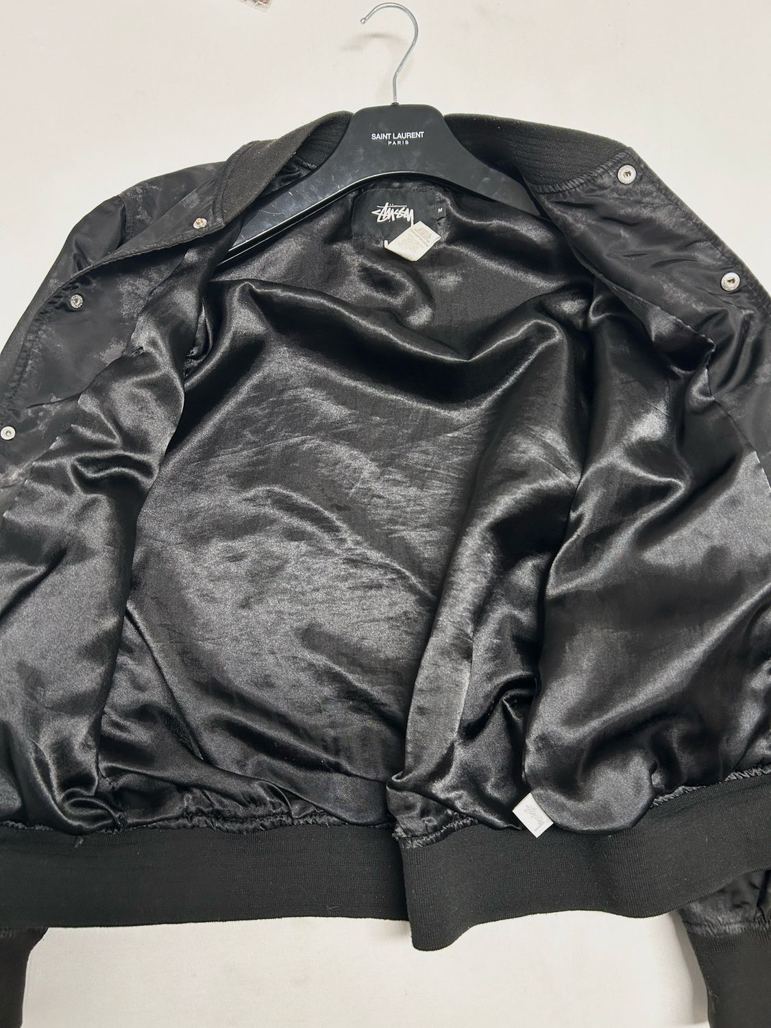 Stüssy  2010s Abstract Satin Bomber Jacket