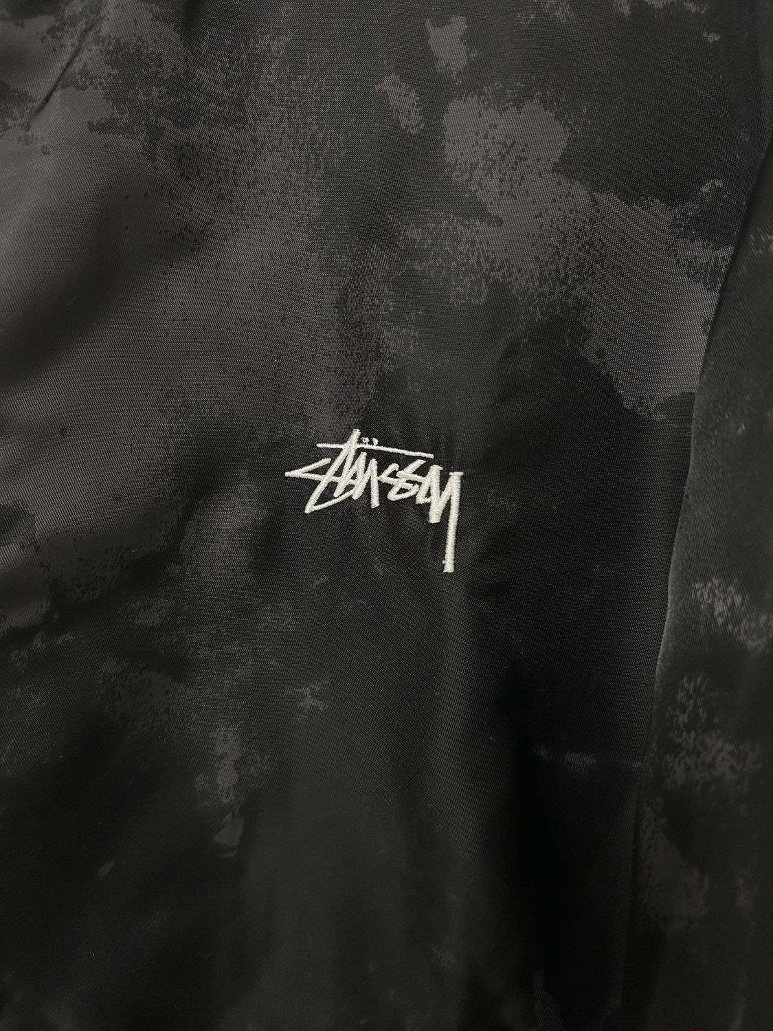 Stüssy  2010s Abstract Satin Bomber Jacket