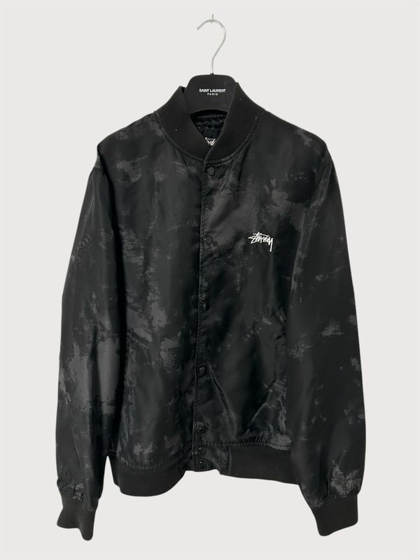 Stüssy  2010s Abstract Satin Bomber Jacket