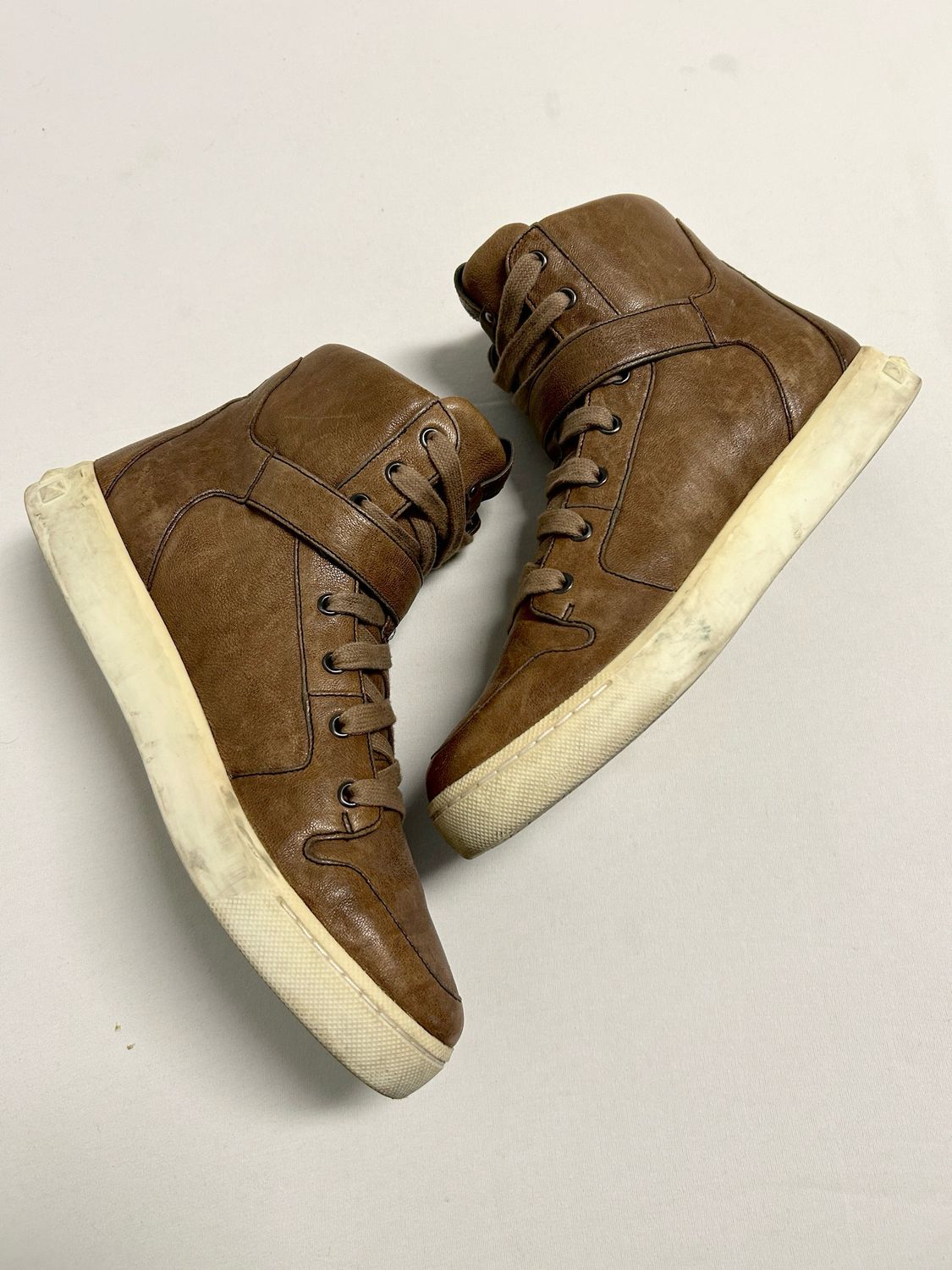 Balmain 2012 Buckle High Top Strap Sneaker