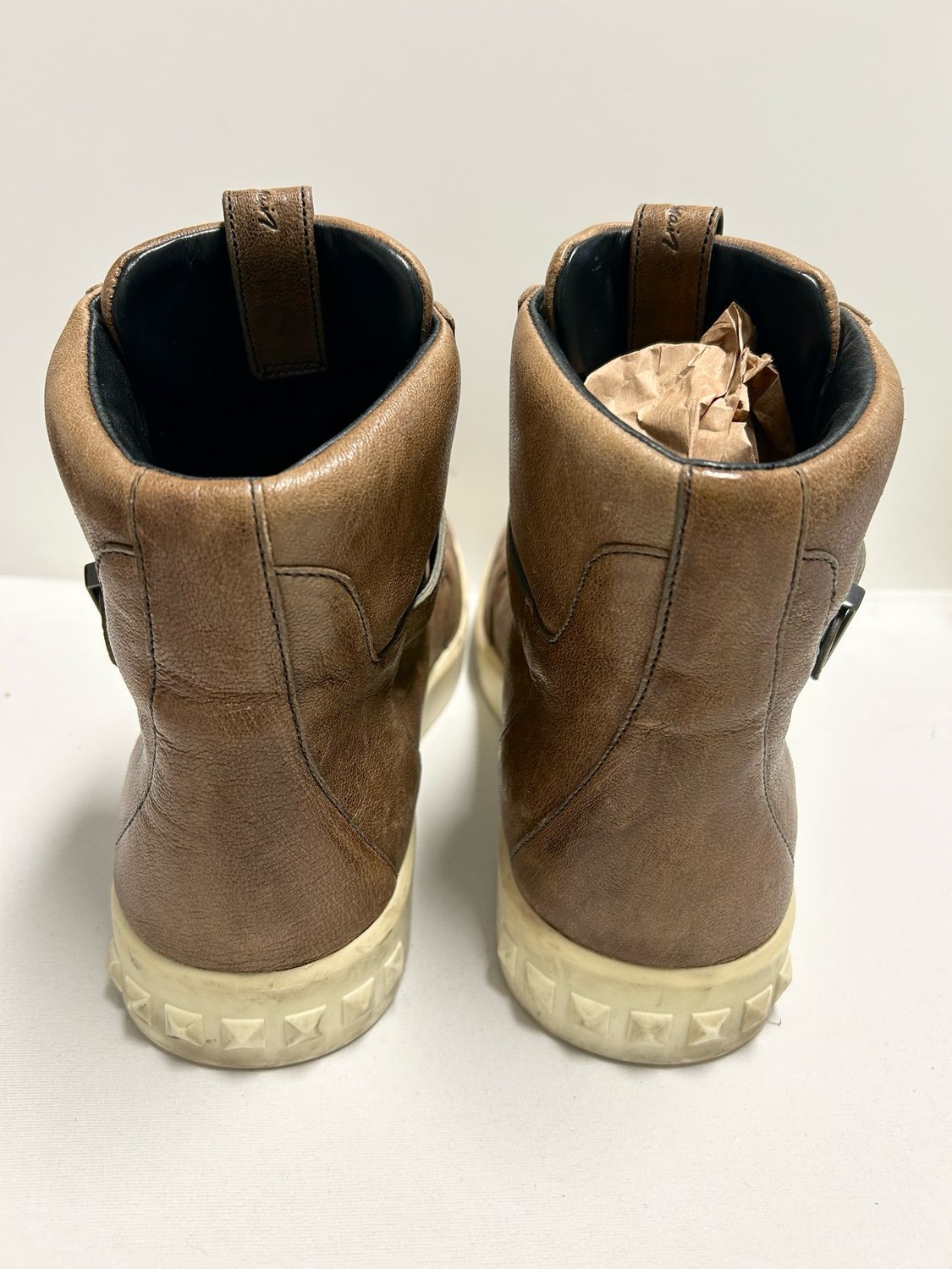 Balmain 2012 Buckle High Top Strap Sneaker