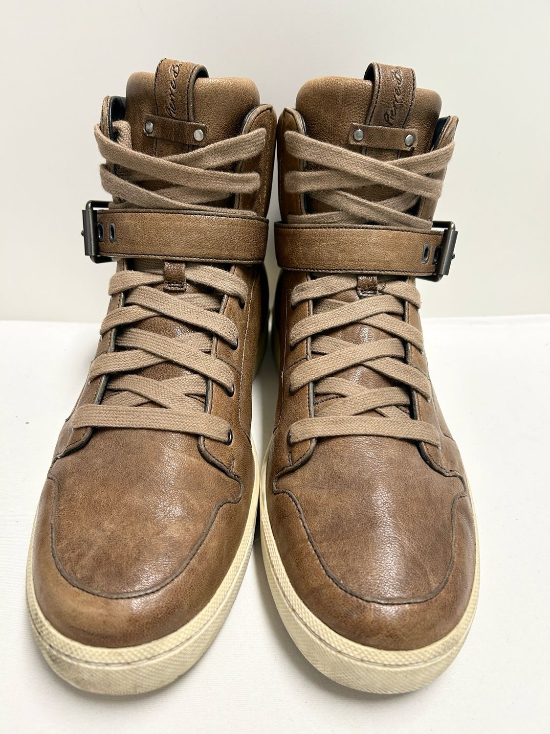 Balmain 2012 Buckle High Top Strap Sneaker