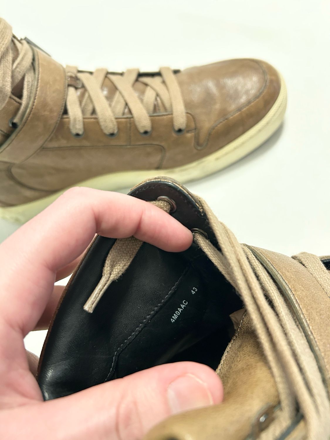 Balmain 2012 Buckle High Top Strap Sneaker