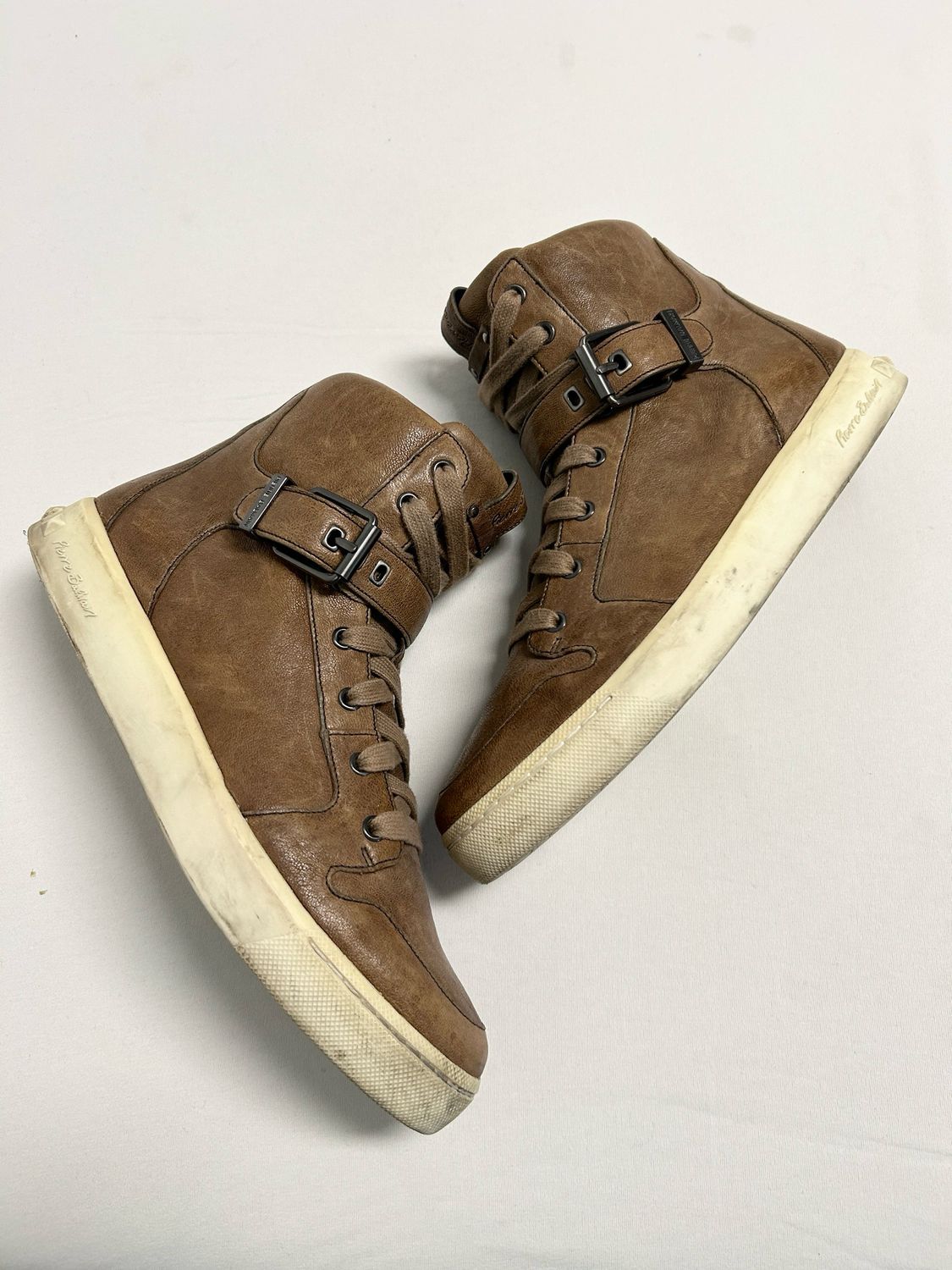 Balmain 2012 Buckle High Top Strap Sneaker