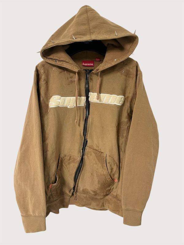 Supreme  SS2019 Chenille Zip Hoodie