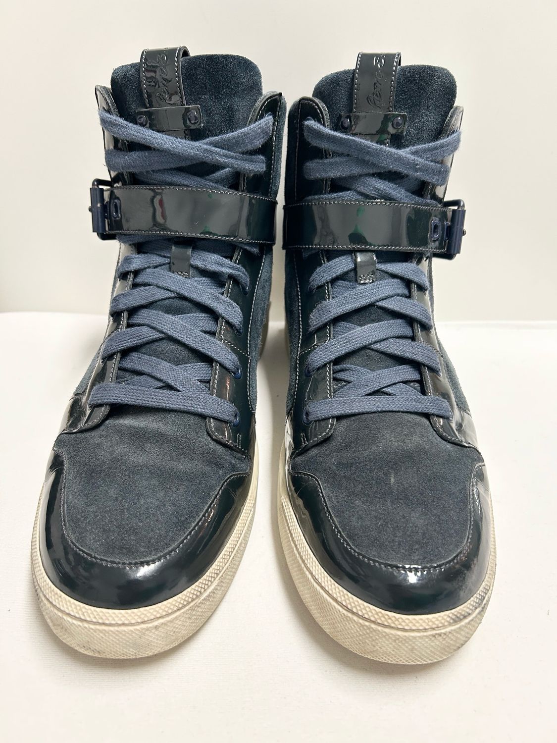 Balmain  2012 Buckle High Top Sneakers
