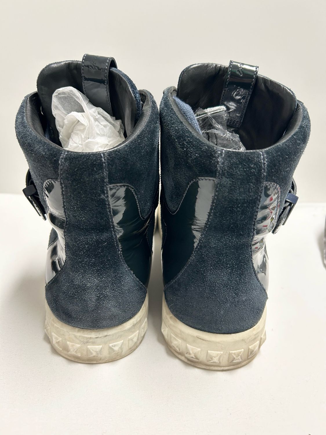 Balmain  2012 Buckle High Top Sneakers