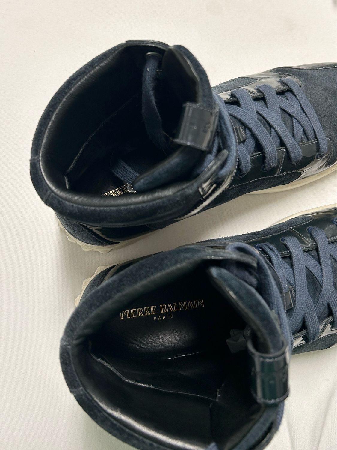 Balmain  2012 Buckle High Top Sneakers